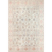 VINTAGE-TEPPICH 130/190 cm LIVING JANE Hellrosa, Perlmutt, Pastellblau  - Pastellblau/Hellrosa, Design, Kunststoff/Textil (130/190cm) - Lindorug