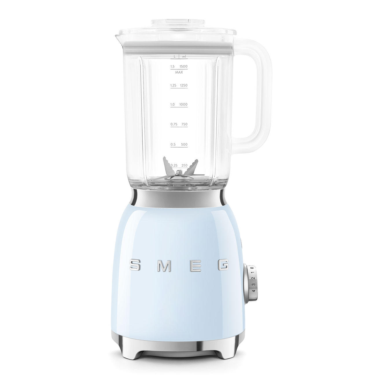 STANDMIXER  - Pastellblau, Design, Kunststoff/Metall (19,7/39,7/16,3cm) - SMEG