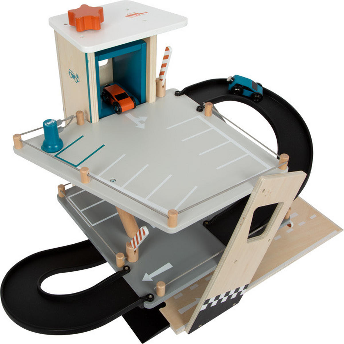 PARKGARAGE  - Multicolor, Basics, Holz/Kunststoff (62/43/36cm) - small foot