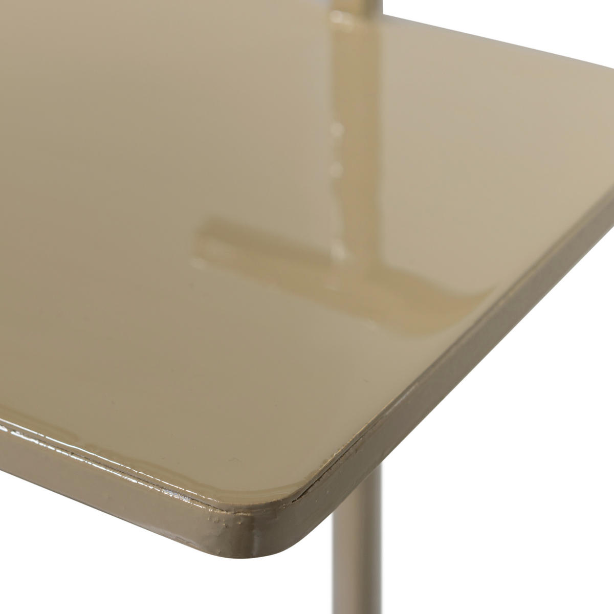 BEISTELLTISCH in Metall 22/22/64 cm  - Sandfarben, Design, Metall (22/22/64cm) - Livetastic