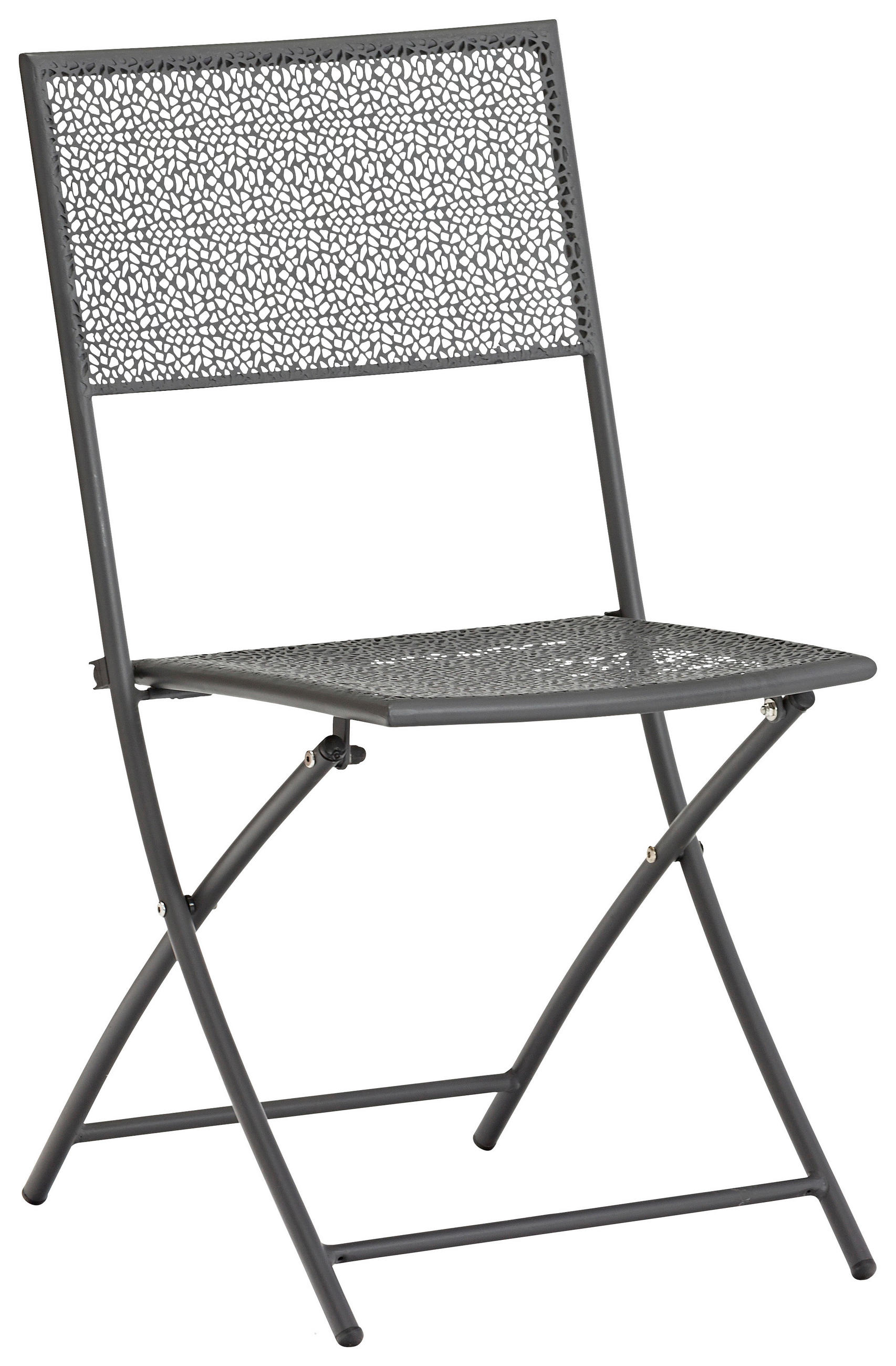 ZAHRADNÍ SKLÁDACÍ ŽIDLE, kov - antracitová, Konvenční, kov (45/50/85cm) - Ambia Garden