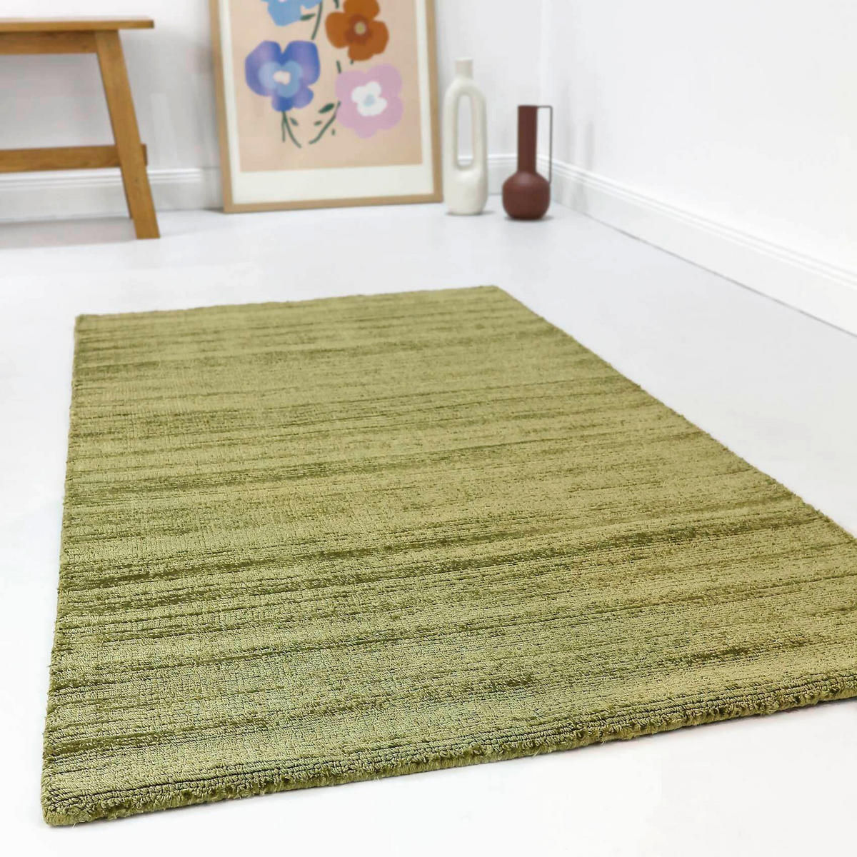 LÄUFER 80/230 cm Gil  - Grün, KONVENTIONELL, Textil (80/230cm) - Esprit