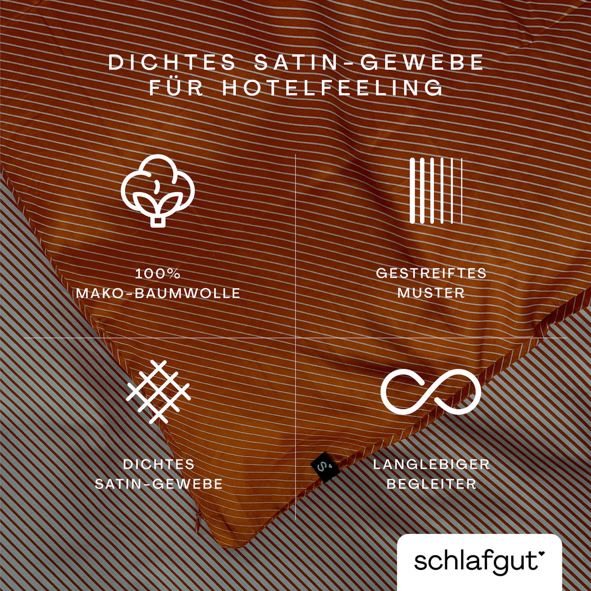 KOPFPOLSTERBEZUG WOVEN SATIN FADE 40/80 cm  - Rot/Hellgrau, Basics, Textil (40/80cm) - Schlafgut