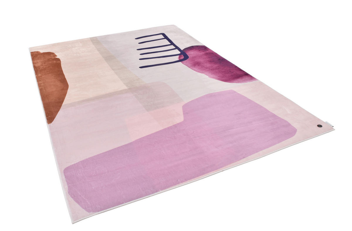 WEBTEPPICH 160/230 cm SHAPES - TWO Multicolor, Rosa  - Multicolor/Rosa, Design, Textil (160/230cm) - Tom Tailor