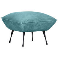 HOCKER in Textil Petrol  - Petrol/Schwarz, KONVENTIONELL, Textil/Metall (60/49/53cm) - MID.YOU