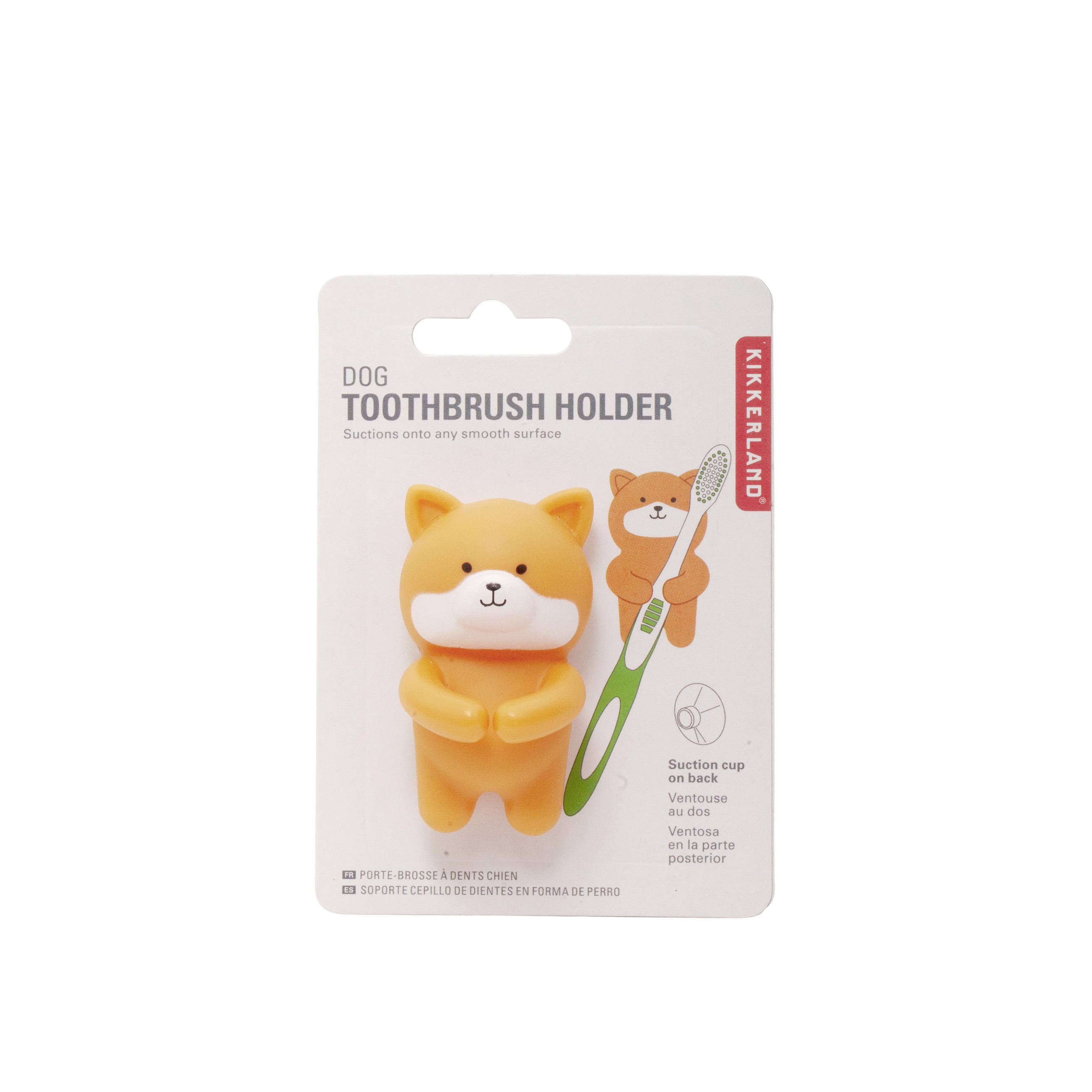 DRŽÁK NA ZUBNÍ KARTÁČEK oranžová - oranžová, Basics, plast (3,1/11,9/8,6cm) - Kikkerland