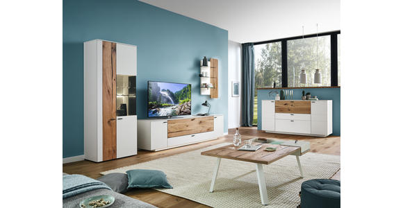 SIDEBOARD 178,8/95/49,2 cm - Edelstahlfarben/Eichefarben, MODERN, Holz/Holzwerkstoff (178,8/95/49,2cm) - Dieter Knoll