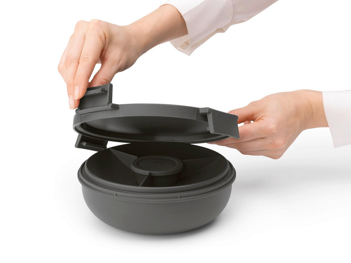 KRABIČKA NA OBĚD  - tmavě šedá, Basics, plast (21/7,5cm) - Brabantia