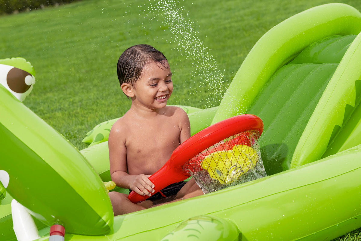 PLANSCHBECKEN 234/163/87 cm  - Grün, Basics, Kunststoff (234/163/87cm) - Bestway