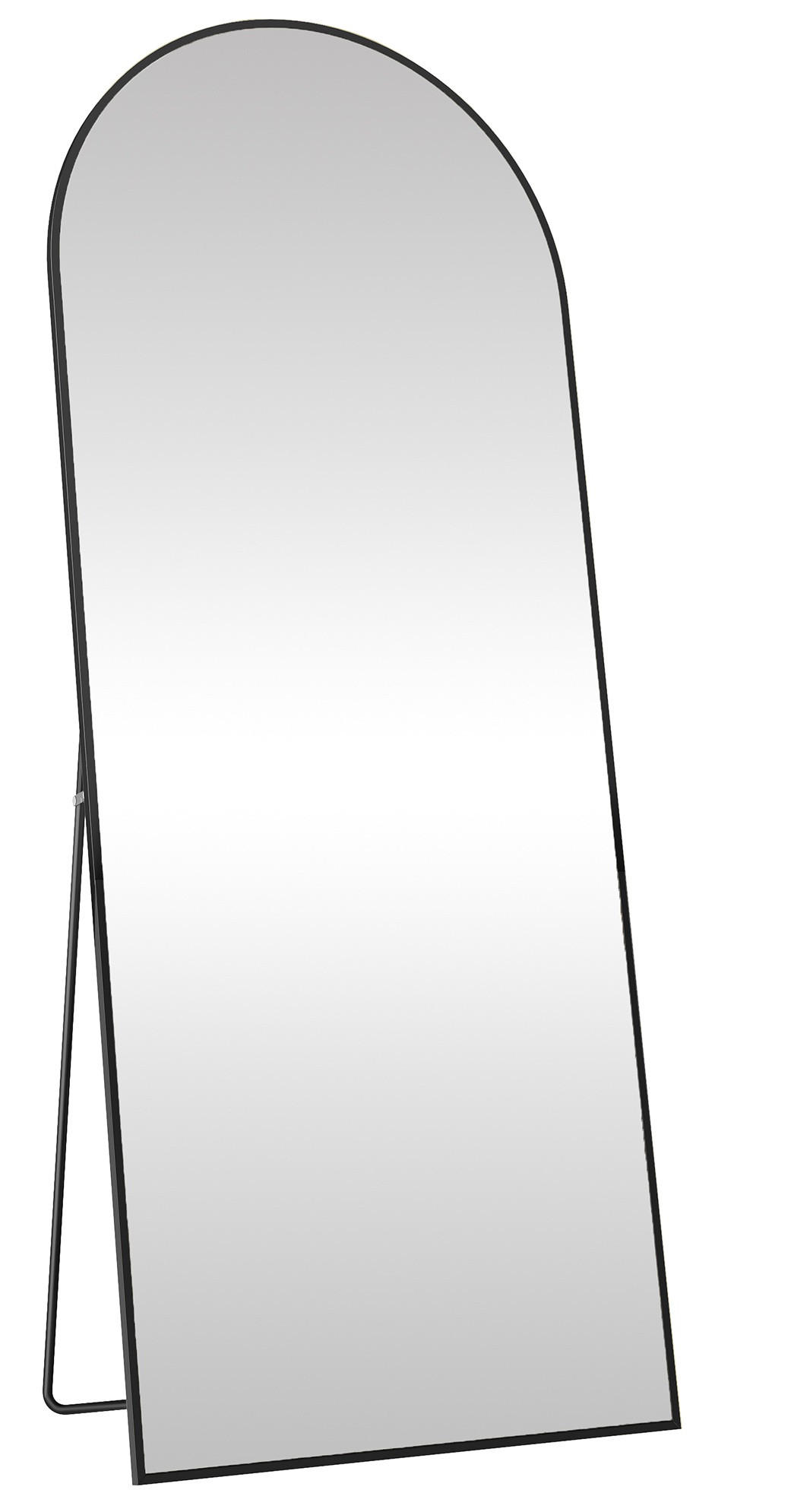 STANDSPIEGEL 60/165/33 cm  - Schwarz, Trend, Glas/Metall (60/165/33cm) - Boxxx