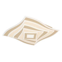 LED-DECKENLEUCHTE 50/50/7.6 cm   - Schwarz, Design, Metall (50/50/7.6cm) - Fischer & Honsel
