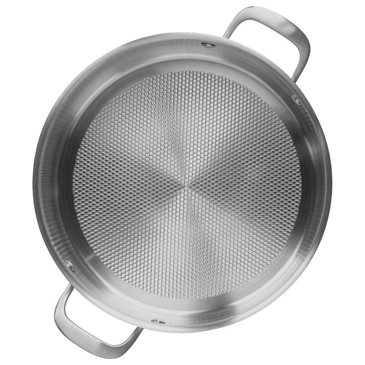TÁLALÓSERPENYŐ 28 cm  - nemesacélszínű, Basics, fém (28cm) - Käfer