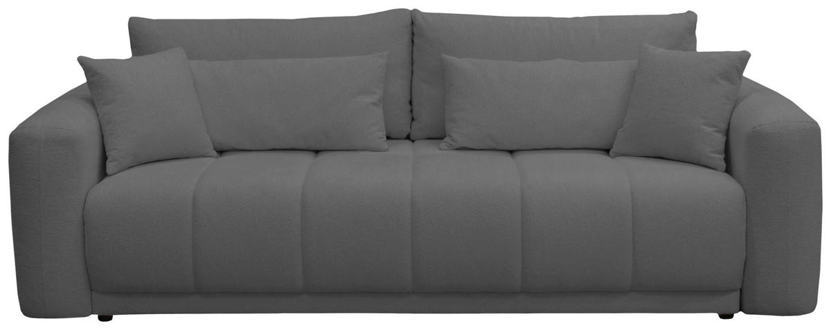 SCHLAFSOFA Grau  - Schwarz/Grau, Design, Holz/Textil (245/90/117cm) - MID.YOU