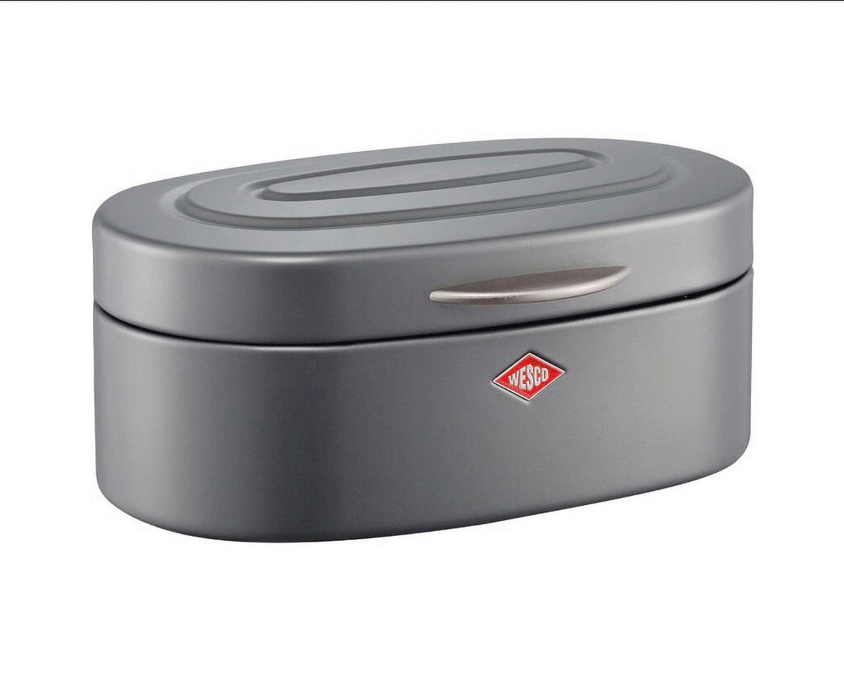 BROTKASTEN - Graphitfarben, KONVENTIONELL, Metall (32/19/14cm) - Wesco