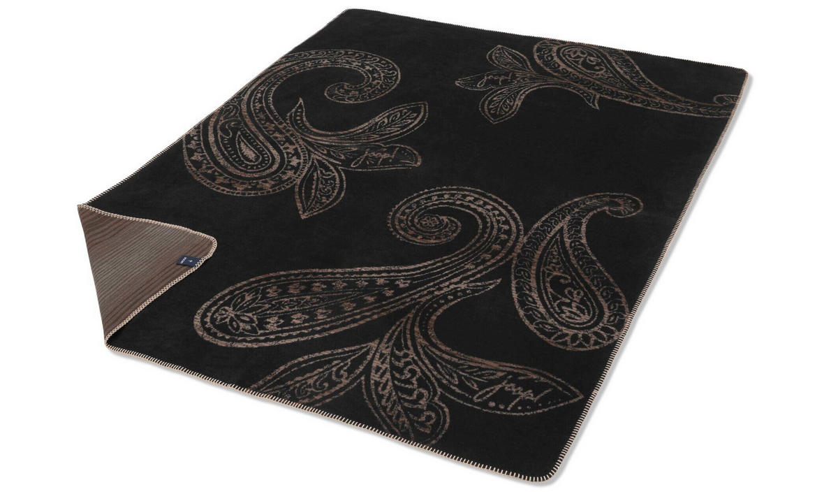DEKORATIVNA ODEJA  JOOP! PAISLEY      150/200 cm   črna, svetlo rjava  - svetlo rjava/črna, Design, tekstil (150/200cm) - Joop!