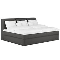BOXSPRINGBETT 270/200 cm  in Anthrazit  - Anthrazit, Design, Textil (270/200cm) - home24