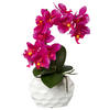 KUNSTPFLANZE Orchidee 33 cm  - Pink/Weiß, Design, Kunststoff (33cm) - P & B