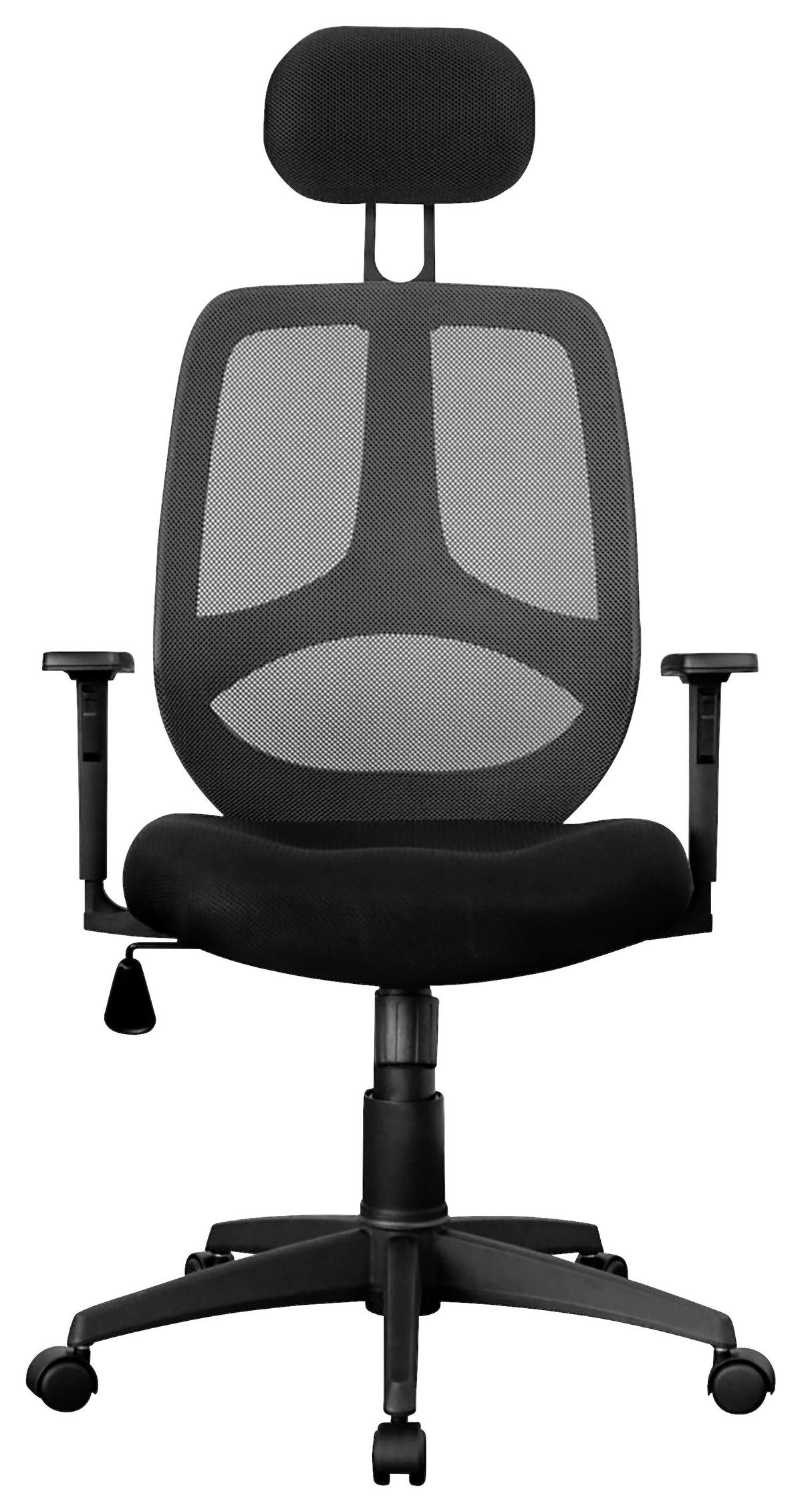 DREHSTUHL  in Netzbespannung, Webstoff  - Modern (61/127/57cm) - MID.YOU