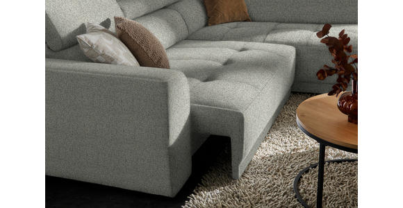 ECKSOFA  in Struktur Greige  284/205 cm  - Greige/Schwarz, Design, Kunststoff/Textil (284/205cm) - Xora