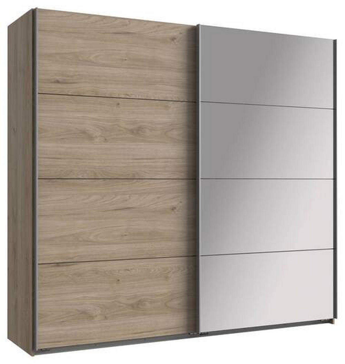 SCHWEBETÜRENSCHRANK 225/210/65 cm 2-türig Eichefarben, Hickory von CARRYHOME