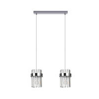 HÄNGELEUCHTE Vetro 150/40/14 cm  - Chromfarben, KONVENTIONELL, Glas (150/40/14cm)