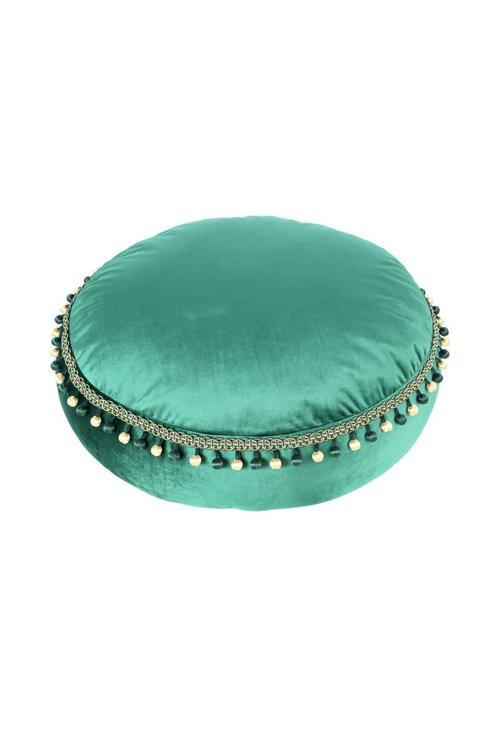 POUF in Grün Textil  - Grün, LIFESTYLE, Textil (65/25/65cm) - Kayoom