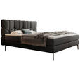 BOXSPRINGBETT 180/200 cm  in Schwarz  - Schwarz, Design, Leder/Textil (180/200cm) - Esposa