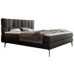 BOXSPRINGBETT 180/200 cm  in Schwarz  - Schwarz, Design, Leder/Textil (180/200cm) - Esposa