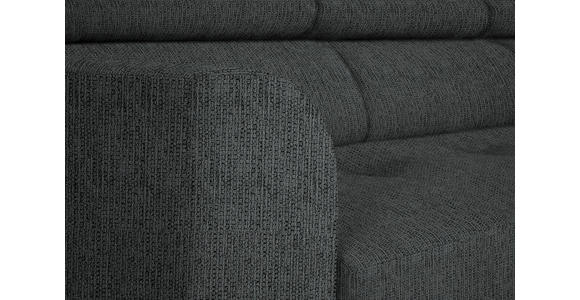 ECKSOFA in Webstoff Anthrazit 280/205 cm - Anthrazit/Schwarz, Design, Textil/Metall (280/205cm) - Xora