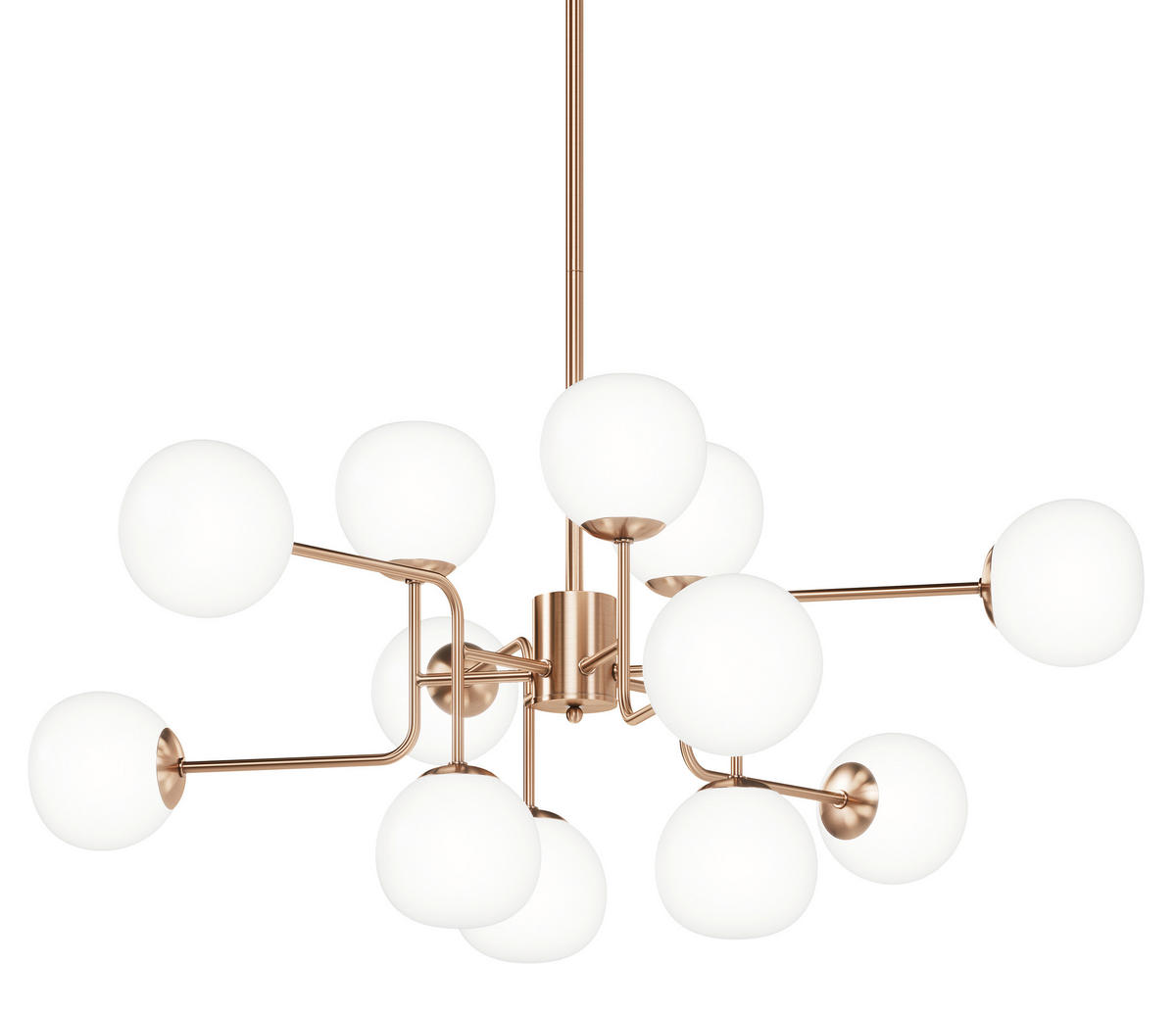 KRONLEUCHTER  110/42,7/50 cm   - Messingfarben, Trend, Glas/Metall (110/42,7/50cm) - MAYTONI