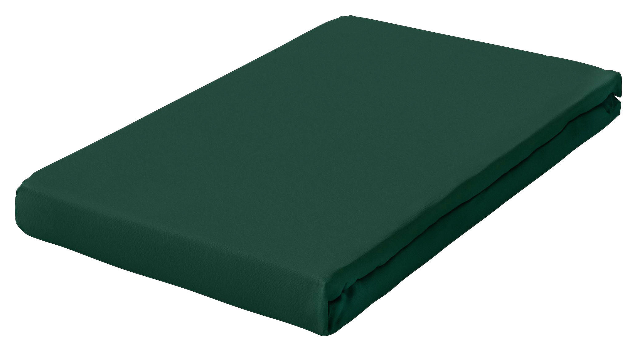 Schlafgut Boxspring-Spannleintuch Pure Dunkelgrün 90-100x190-220 cm