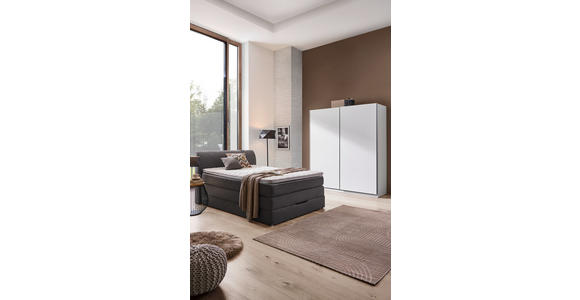 BOXSPRINGBETT 140/200 cm in Anthrazit - Anthrazit, KONVENTIONELL, Textil (140/200cm) - Carryhome