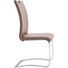 SCHWINGSTUHL Lederlook Hellbraun - Chromfarben/Hellbraun, Design, Textil/Metall (43/100/57cm) - CARRYHOME
