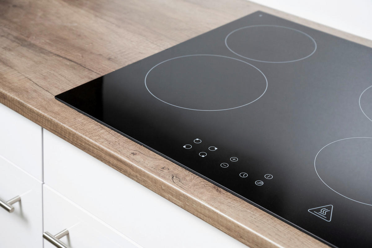 MODULKÖK 370 cm   i vit, ekfärgad  - vit/ekfärgad, Modern, trämaterial (370cm) - Respekta