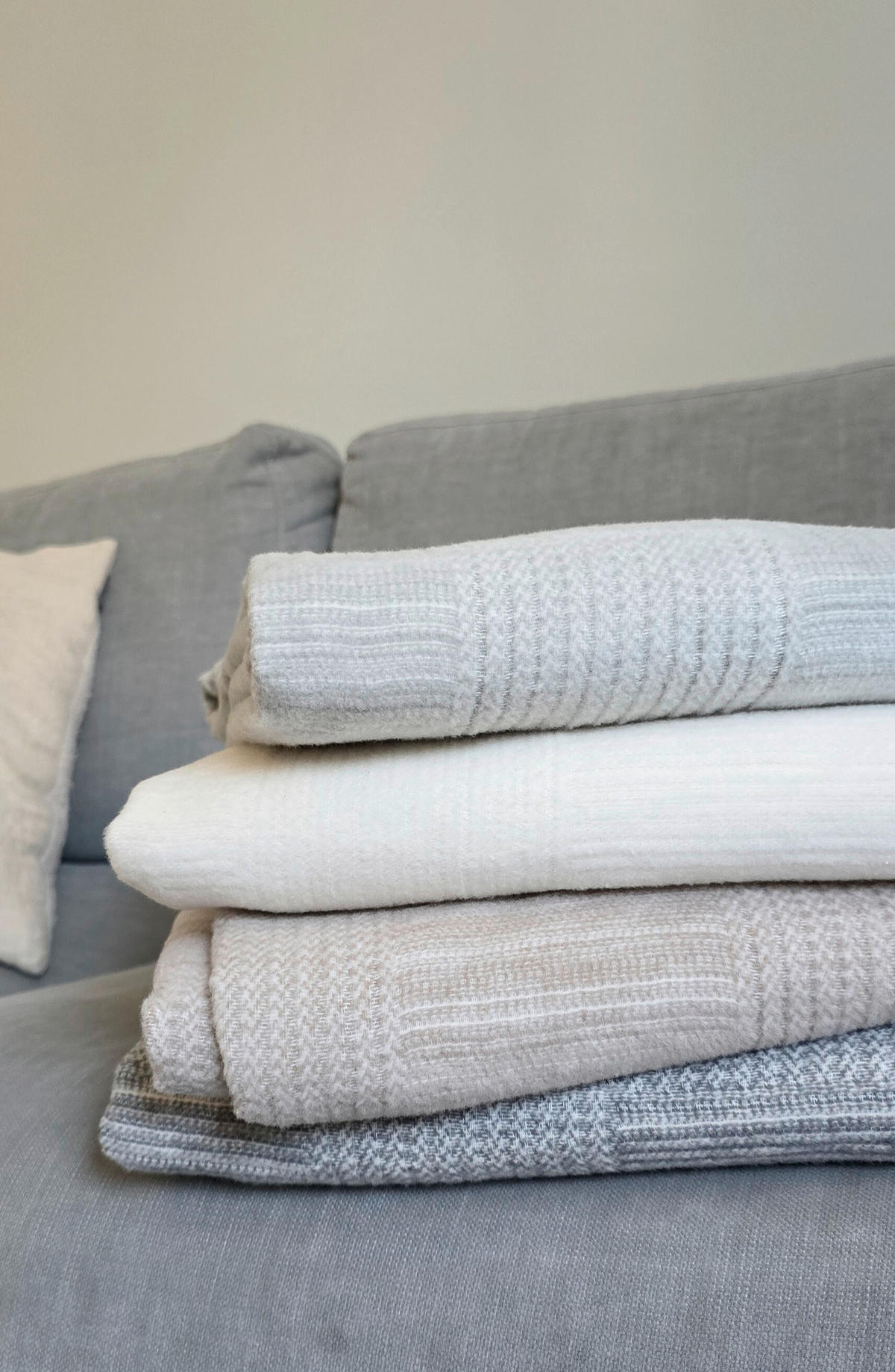 PLÉD 140/200 cm  - szürke, Design, textil (140/200cm) - Bio:Vio