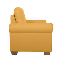 SESSEL in Gelb  - Gelb/Buchefarben, Design, Holz/Textil (93/89/82cm) - MID.YOU