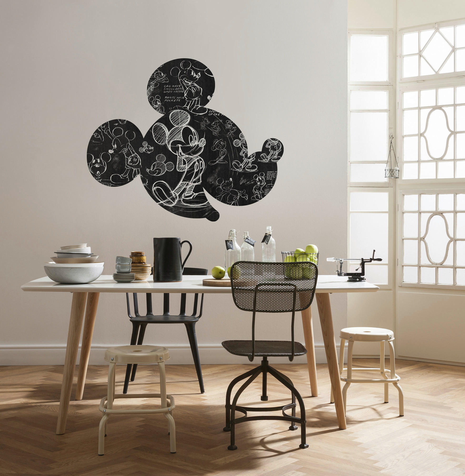 (selbstklebend) Vliestapete Mickey-Mouse-Design