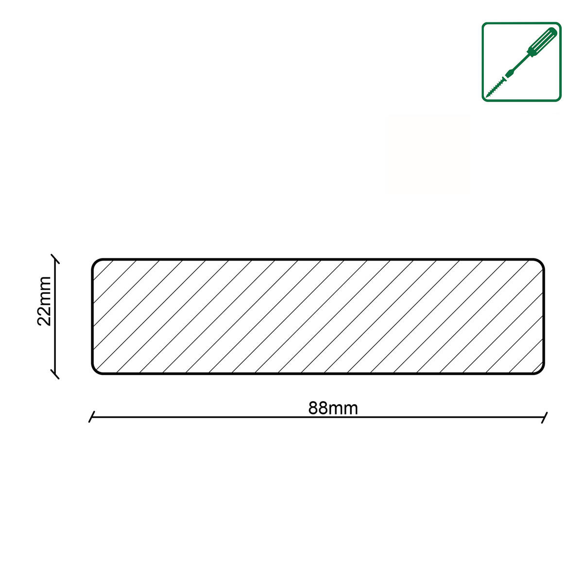 RAUMTEILER - Weiß, Basics, Holzwerkstoff (8,8/267/2,2cm)