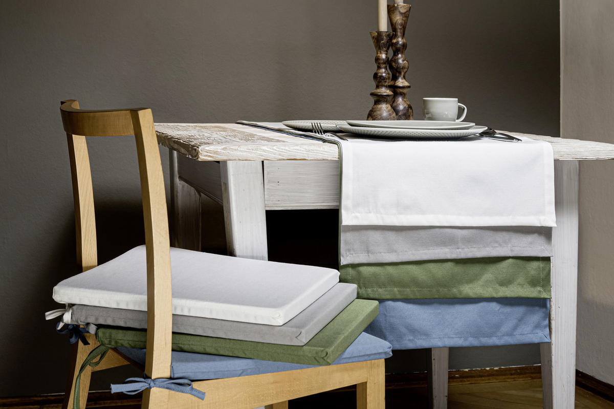 BĚHOUN NA STŮL, 40/150 cm, barvy stříbra - barvy stříbra, Basics, textil (40/150cm) - Boxxx