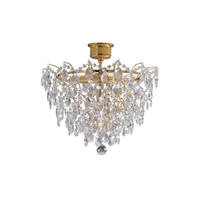DECKENLEUCHTE ROSENDAL 48/42/48 cm   - Transparent/Goldfarben, Basics (48/42/48cm) - Markslöjd