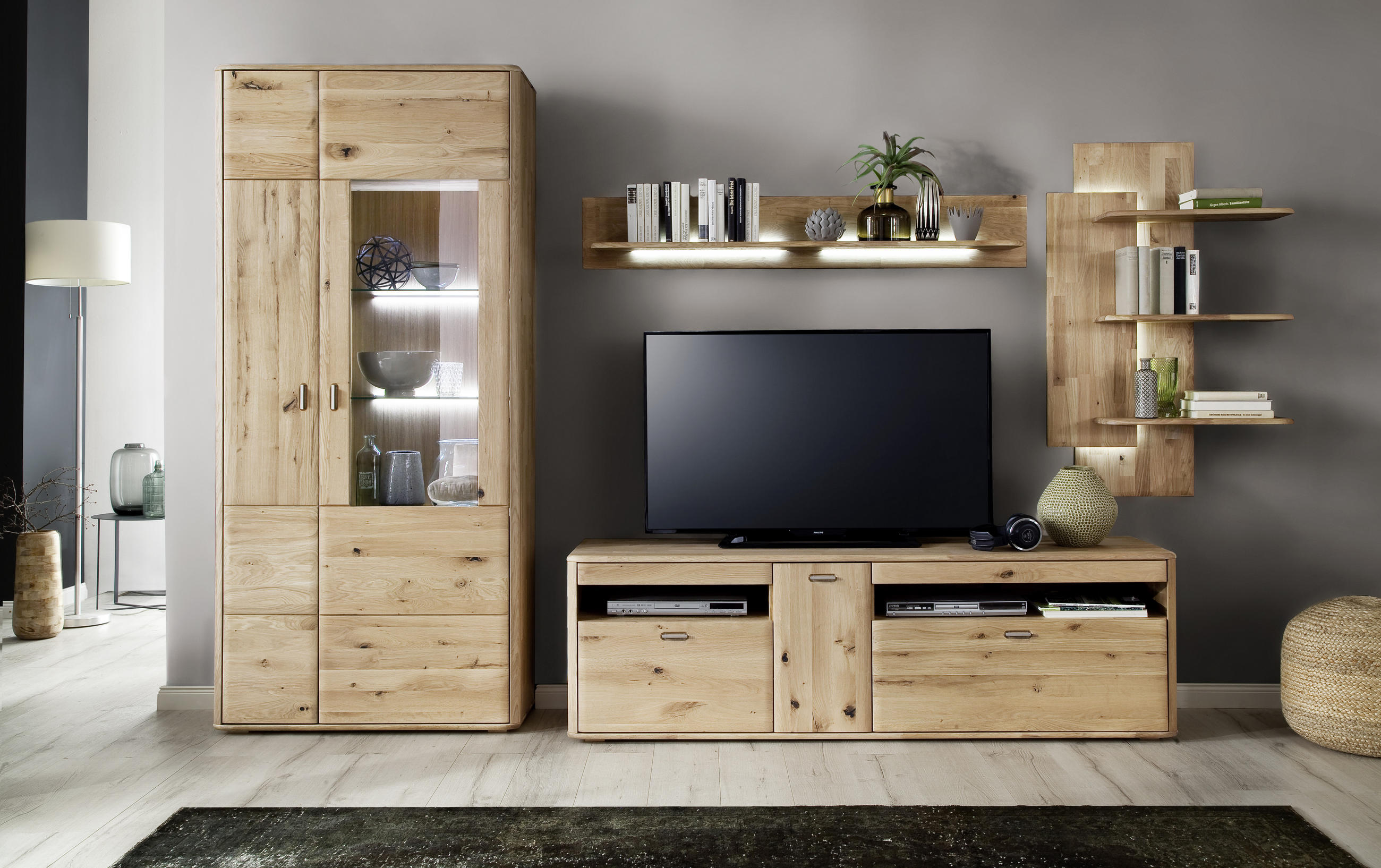 WANDBOARD in 75/117/25 cm Eichefarben  - Eichefarben, Design, Holz (75/117/25cm) - Livetastic