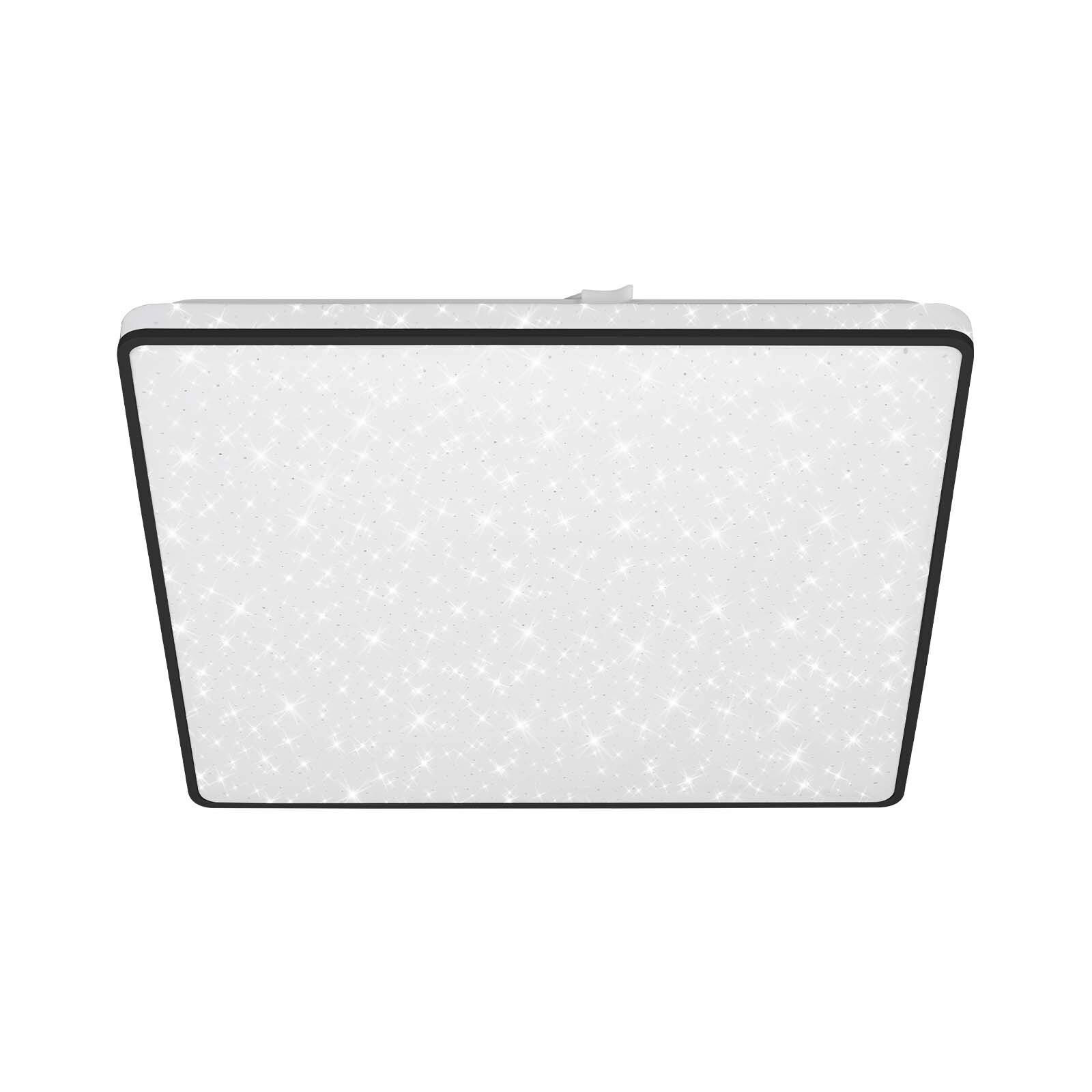 Briloner Led-Deckenleuchte Schwarz 37x5x37 cm