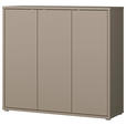 SCHUHSCHRANK  in 109,2/99,1/34,9 cm  - Taupe/Grau, MODERN, Holzwerkstoff/Kunststoff (109,2/99,1/34,9cm) - Carryhome