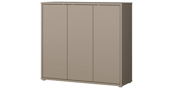 SCHUHSCHRANK  in 109,2/99,1/34,9 cm  - Taupe/Grau, MODERN, Holzwerkstoff/Kunststoff (109,2/99,1/34,9cm) - Carryhome