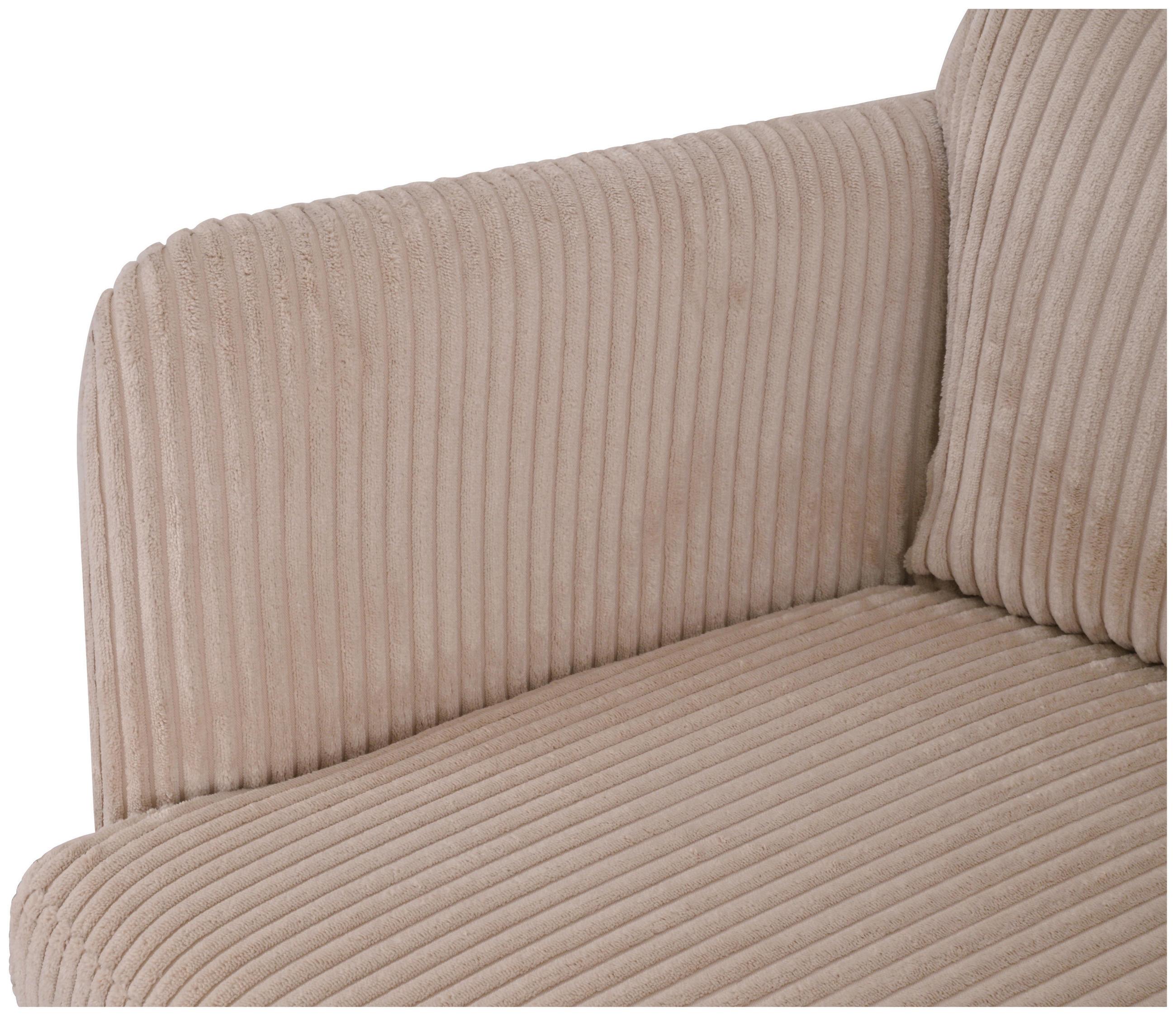 ARMLEHNSTUHL  in Eisen Cord  - Beige/Creme, MODERN, Textil/Metall (57/89/67cm) - MID.YOU