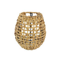 LATERNE  - Naturfarben, Trend, Glas/Naturmaterialien (23cm)