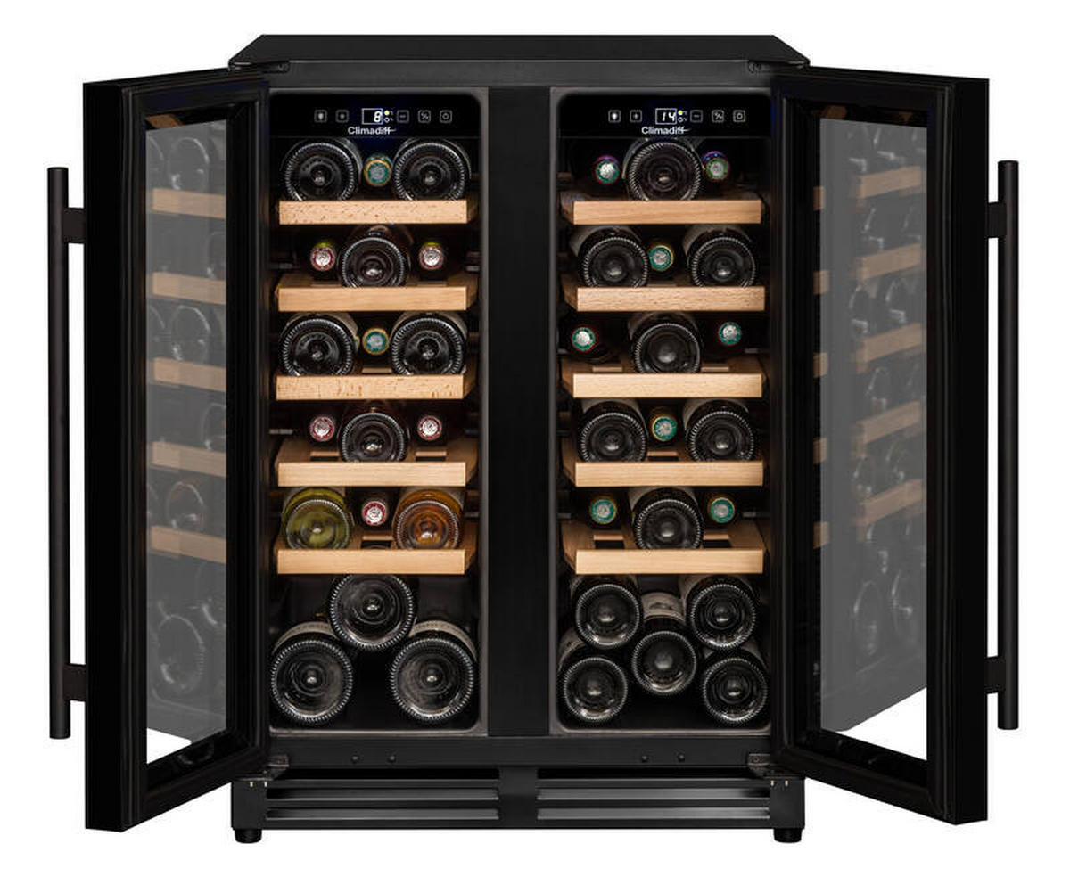 WEINKÜHLSCHRANK CBU40D1B  - Basics, Glas/Holz (59,5/82,0/57,5cm)