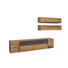 WOHNWAND Wildeiche furniert Grau, Naturfarben - Naturfarben/Grau, Design, Holz/Metall (336/186/55,2cm) - Voglauer