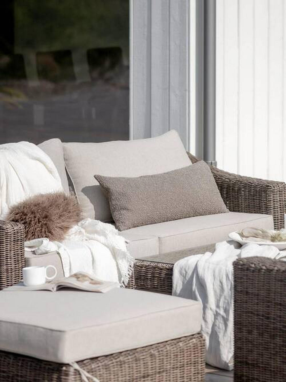 ZIERKISSEN  35/80 cm   - Beige, Basics, Textil (35/80cm)