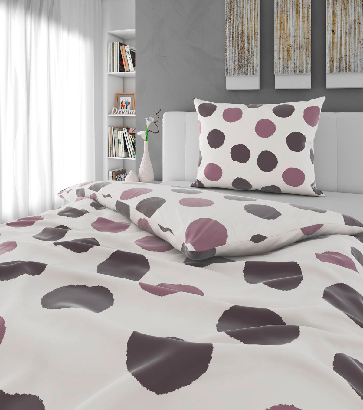 BETTWÄSCHE Satin 140/200 cm  - Lila, Textil (140/200cm) - Esposa